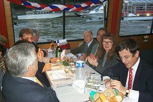 Galadiner mit den Vertretern der Stadt und dem Gründer dieses Austausches