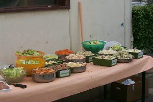 das Salatbuffet