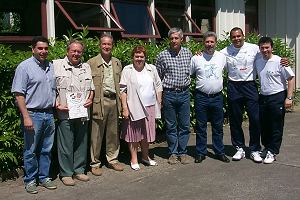 Verantwortliche beider Clubs zusammen mit Mr. Revillon