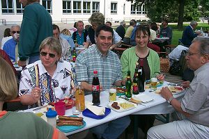 Jean-Noel strahlt mit der Sonne um die Wette