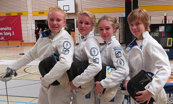Julia Jahn, Jenny Schröder, Elena Becker und Regina Moll 