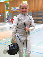 Die jüngste Neu-Ulmer Starterin Laura Blessing