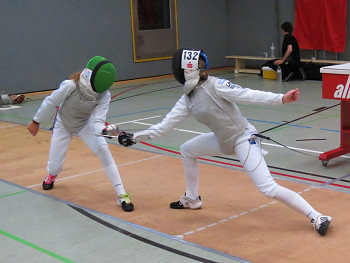 Elena Becker im Finalgefecht