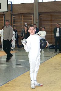 Martin Seitz vor dem Gefecht