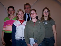 Tina Weber, Jessica Jahn, Lara Santak und Rosa Hinzpeter