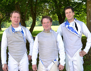 Die Aktiven-Mannschaft mit Jörg Sihler, Ingo Sihler, Matthias Kaufmann