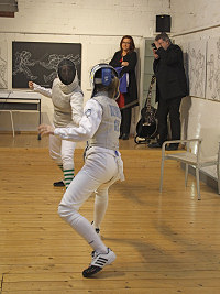 Rosa und Elena beim Showkampf