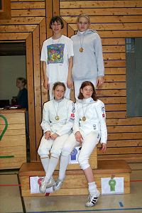 Siegerinnen in Florett und Degen